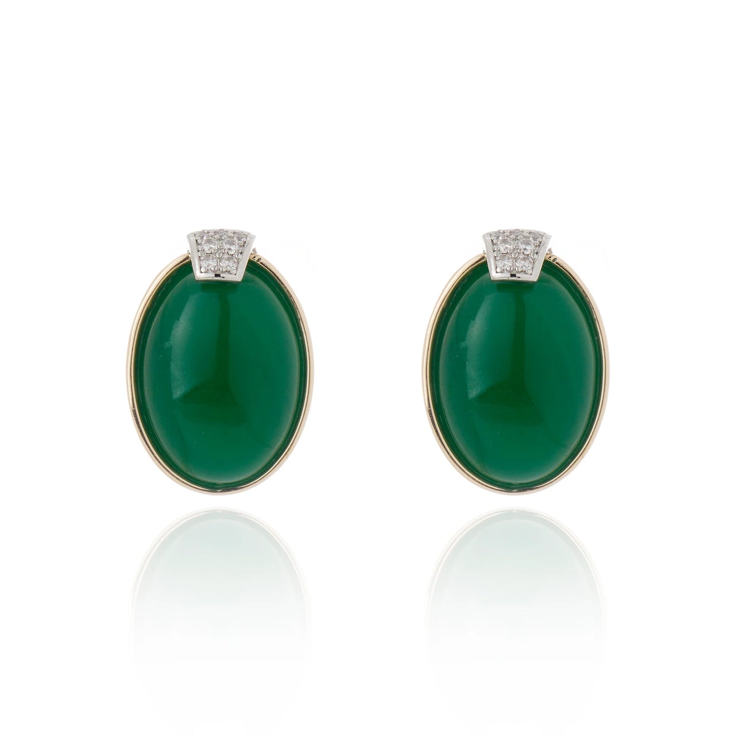 Splendore Earring Green Agate