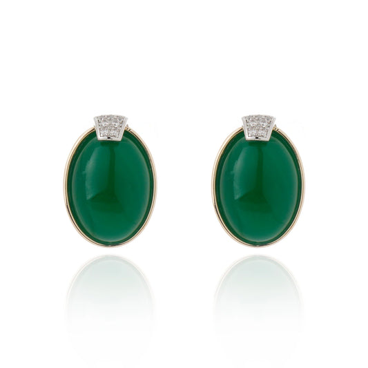 Splendore Earring Green Agate