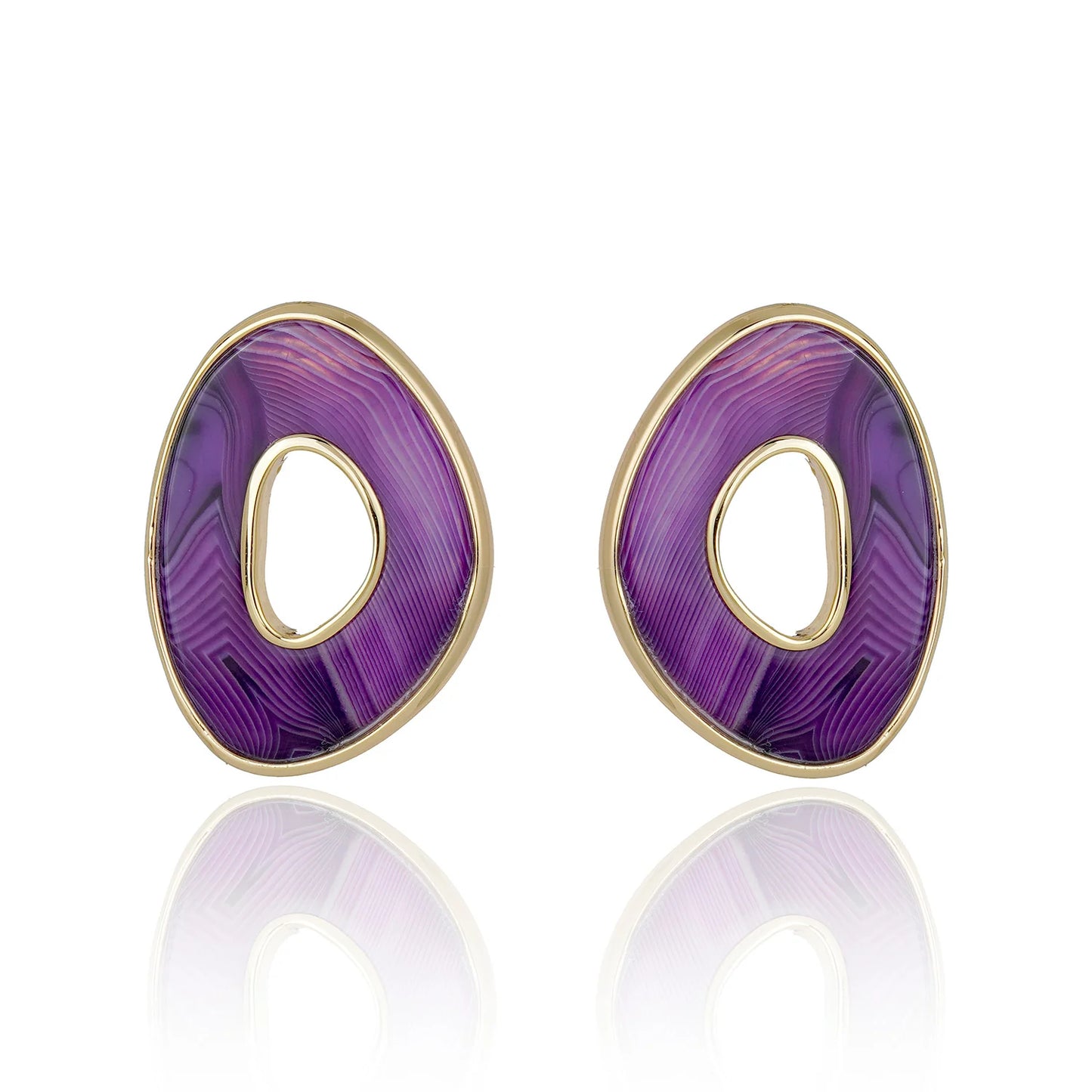 Poet Freeform Earring