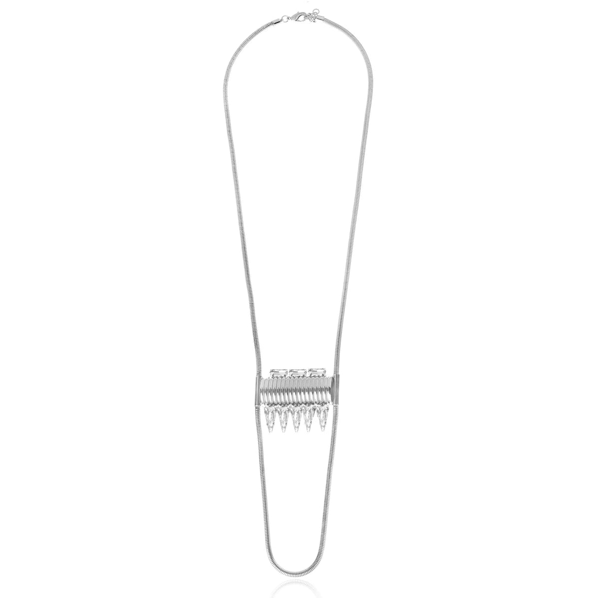Bellatrix Long Necklace Silver