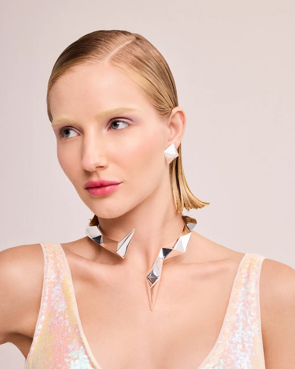Prisma Choker Gold Silver