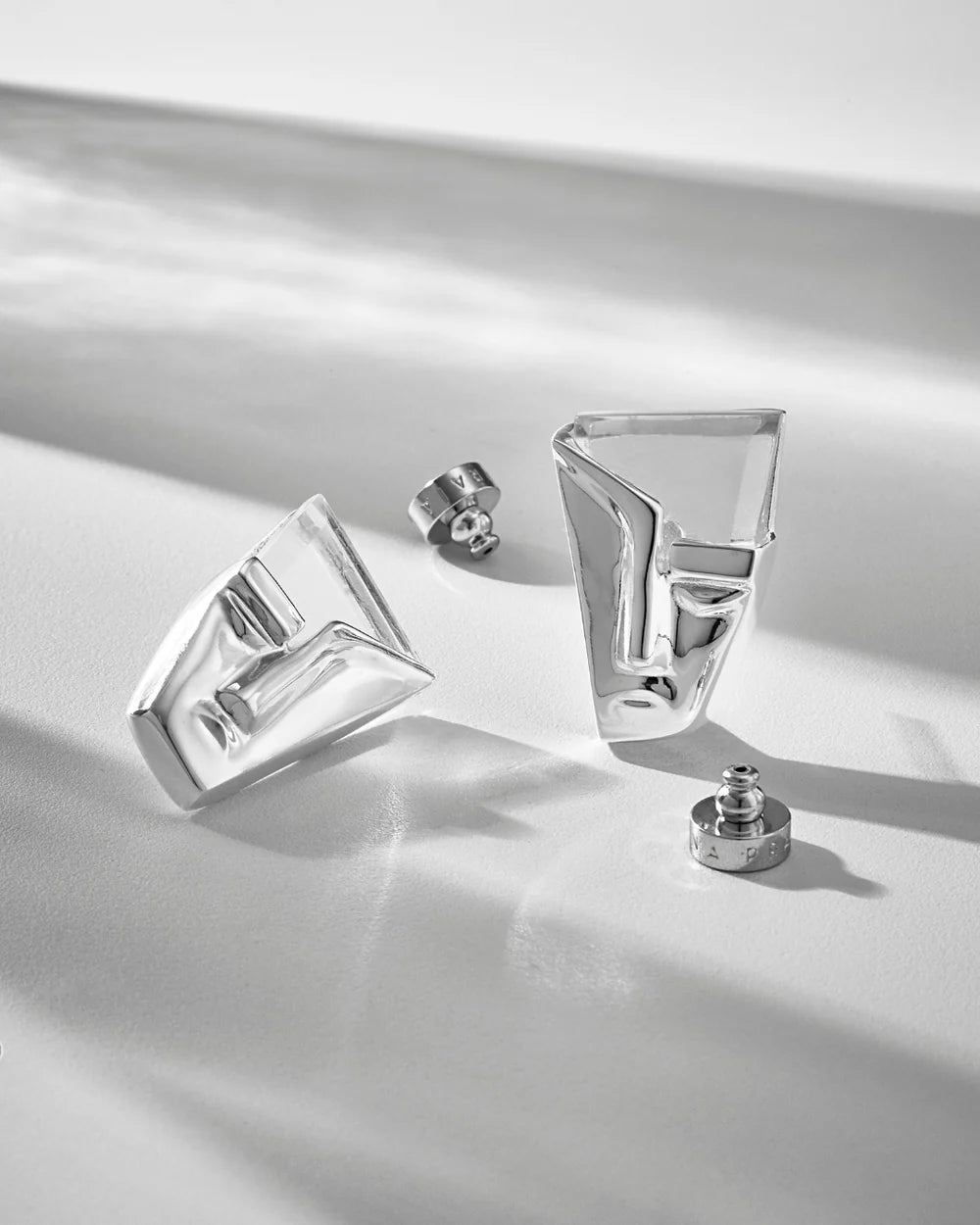 Face Earring Silver