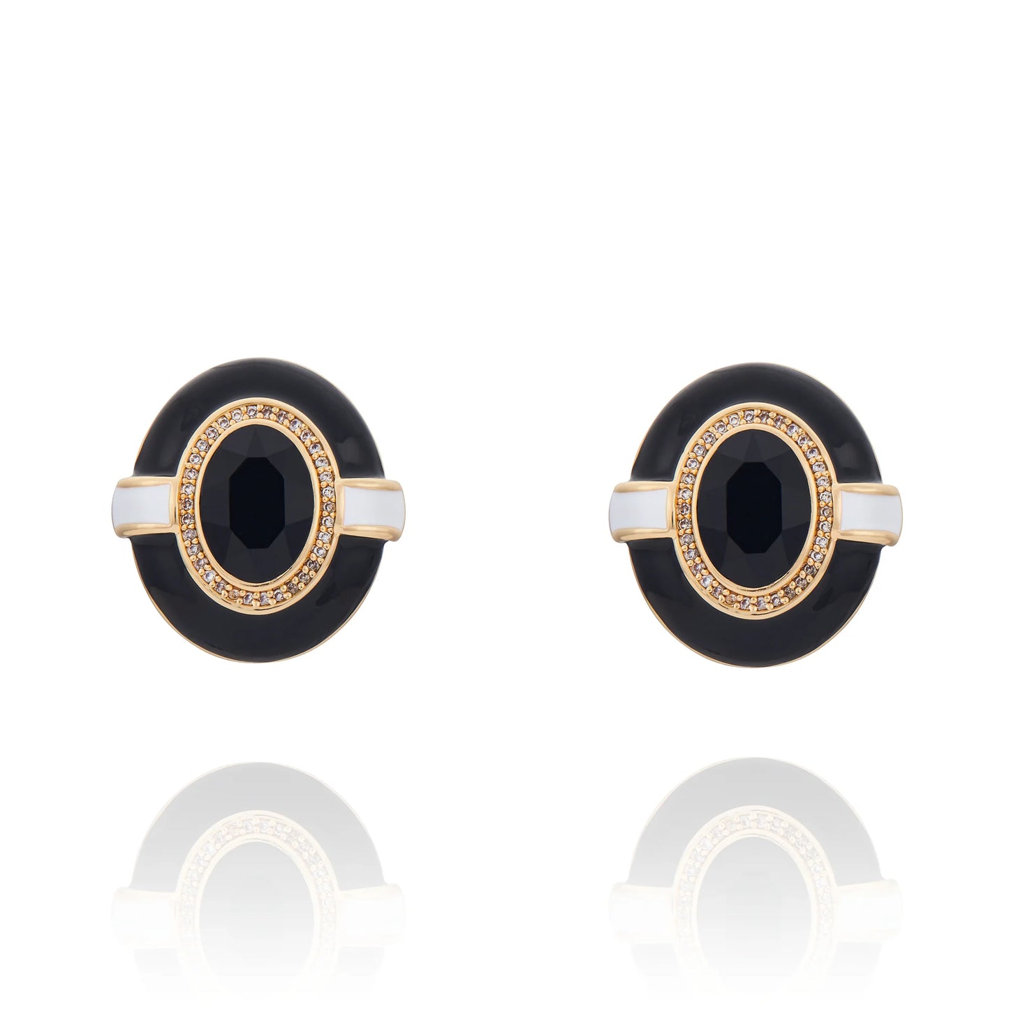 Duomo Crystal Ring Black