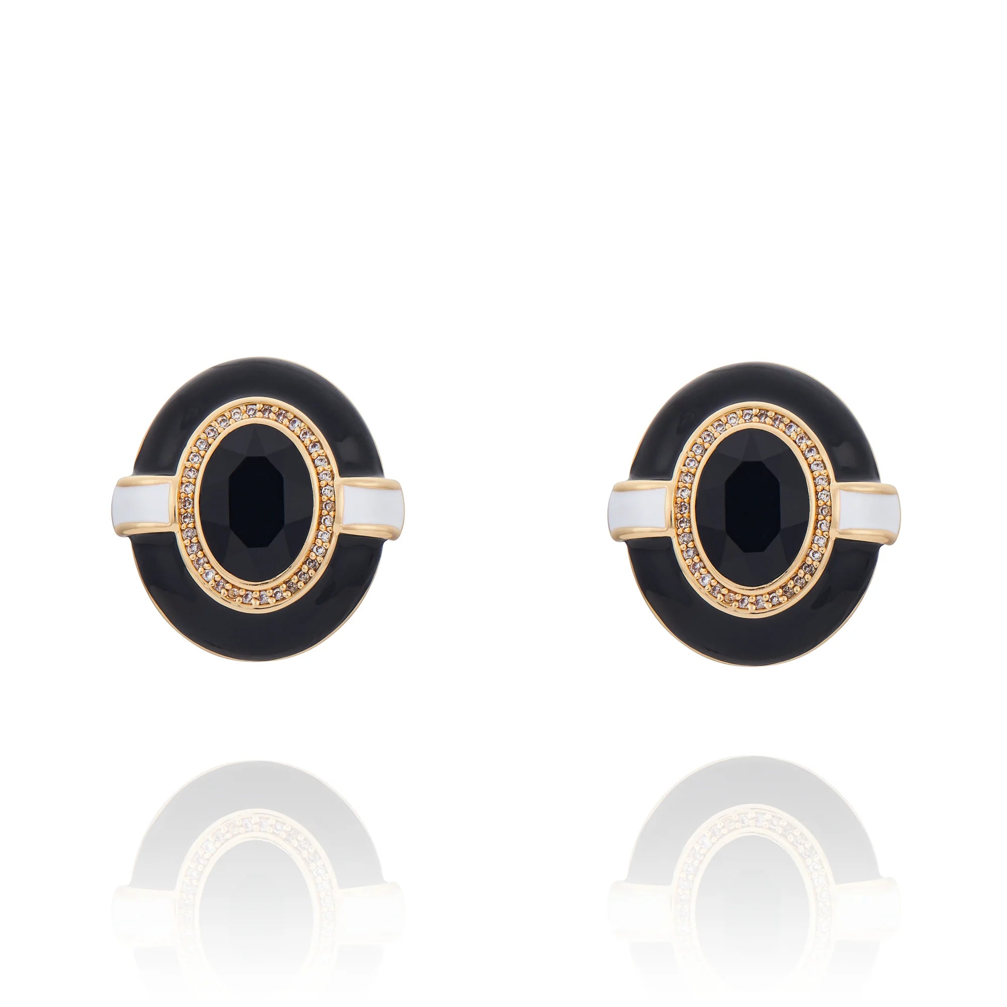 Duomo Crystal Ring Black