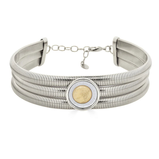 CHLOE STACK CHOKER SILVER