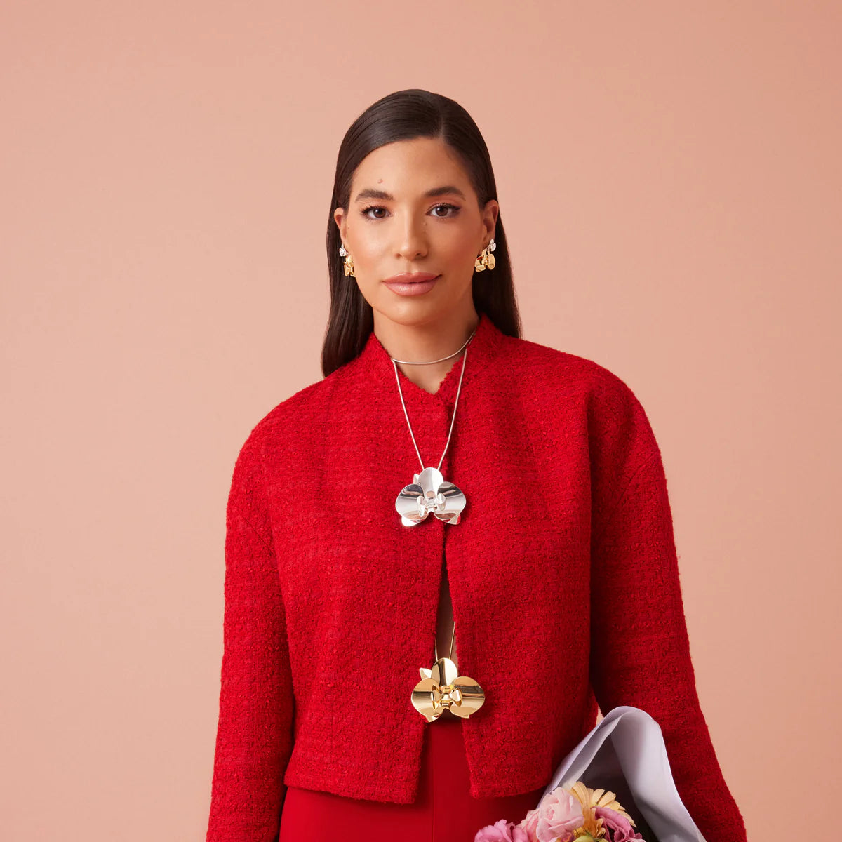 Orquídea Necklace Gold - Essential Collection