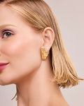 Face Earrings Gold