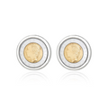 Estela Coin Studs Silver