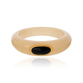 Resin Drop Bangle - Sand & Black