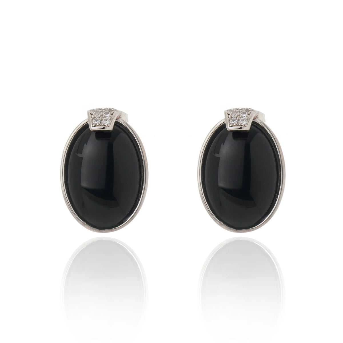 Splendor Earring Black Agate