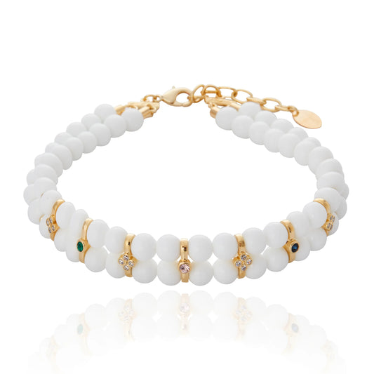 Palazzo Grassi Choker White Agate