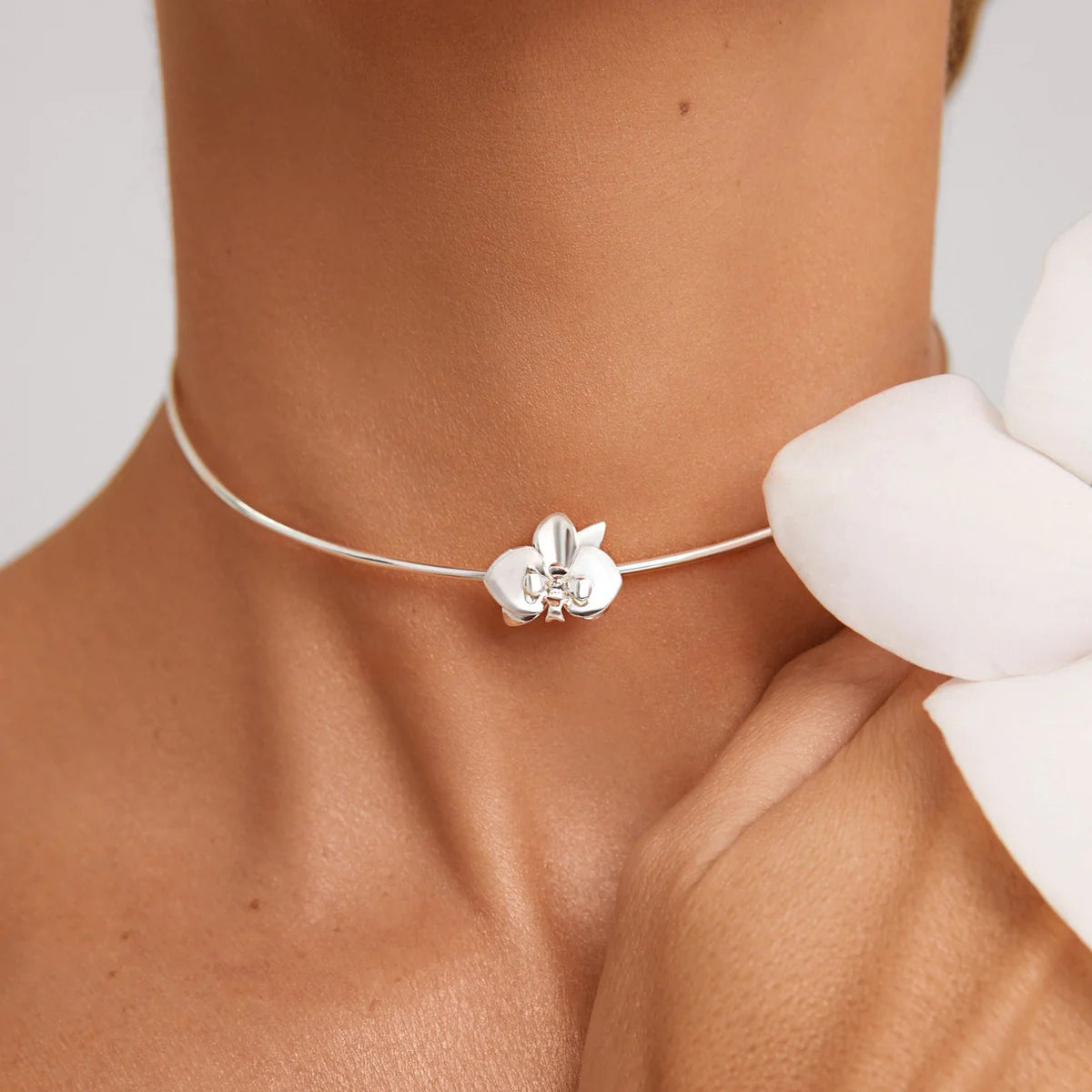 Orquedea Choker XS Silver