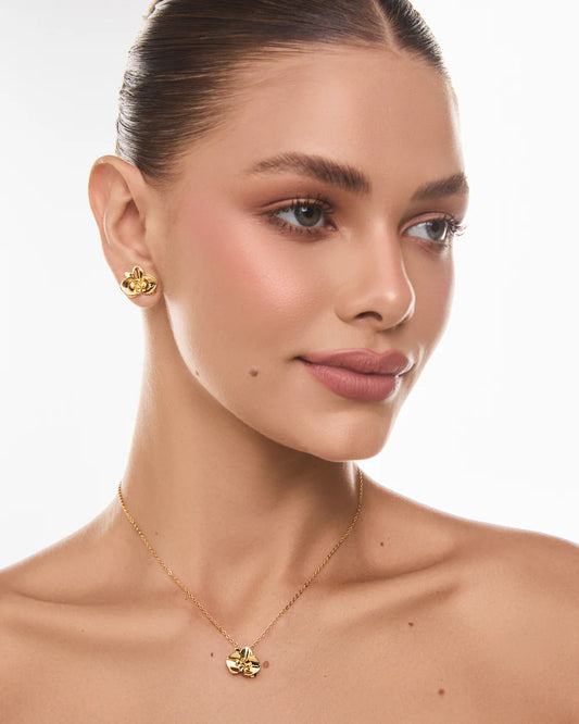 Orquídeas Essência Necklace Gold