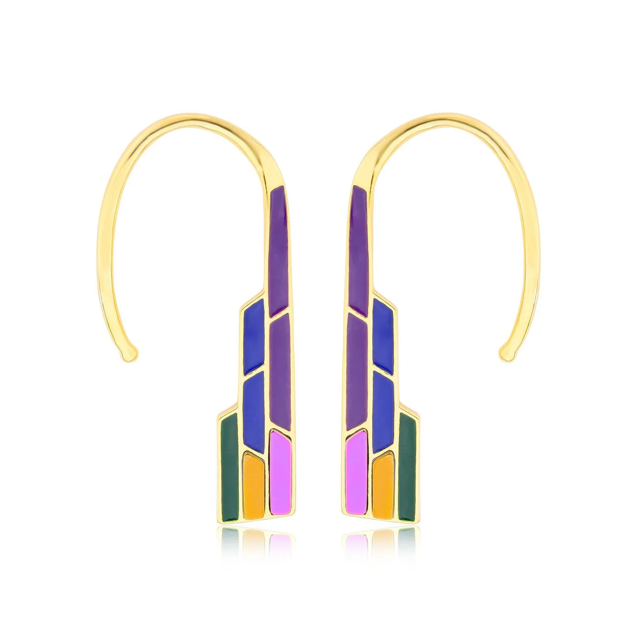 Aurora Boreal Ear Hook - Forças Da Natureza