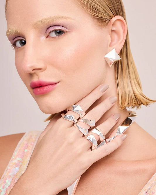 Quantum Earrings Silver