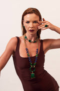 Splendore Necklace Green Agate