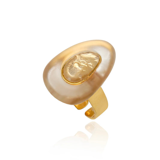 Resin Drop Ring - Clear