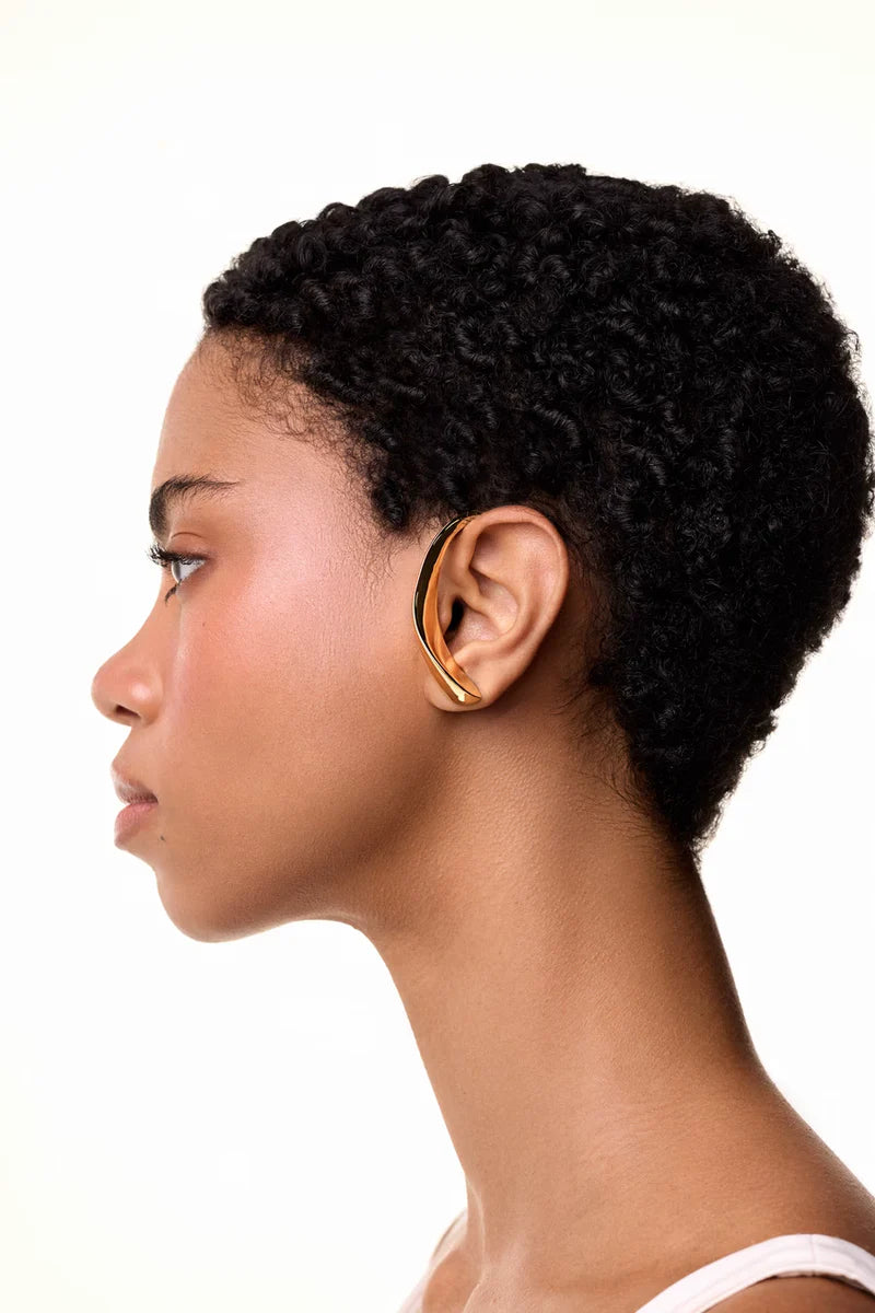 Dualis Earcuff - Silver & Clear Stone
