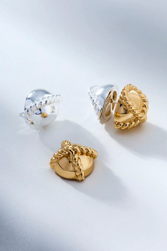 Laço Do Mar Bicolor Earring