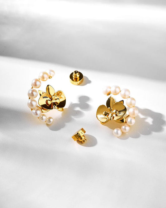 Orquideas Mabe Earring Gold - Back to Essence