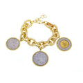 Madeleine 3 Coin Bracelet